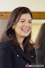 US Senator Kelly Ayotte attends the opening of the Homeland Heroes Foundation warehouse on September 25, 2014