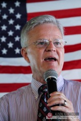 Former LA governor and presidential candidate Buddy Roemer in Salem, NH September 5, 2011